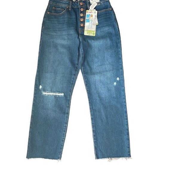 Rewash Vintage Revival Mom Stovepipe High Rise Denim Jeans Size 3/26 New - Picture 2 of 10